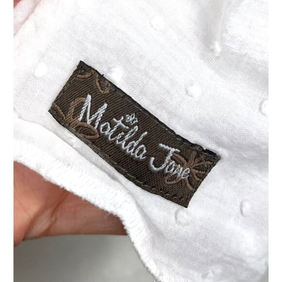 Matilda Jane floral gauzy oversized blouse long sleeves sz L - Picture 3 of 9